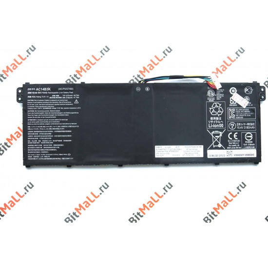 Аккумулятор для ноутбука AC14B8K, AC14B3K (батарея)