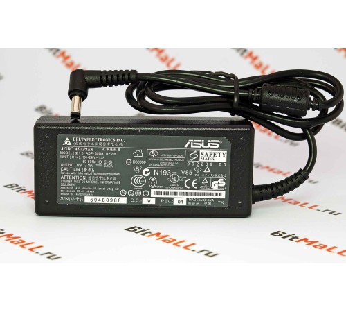 Блок питания (зарядка) ноутбука ASUS 19V 3.42A (65W)