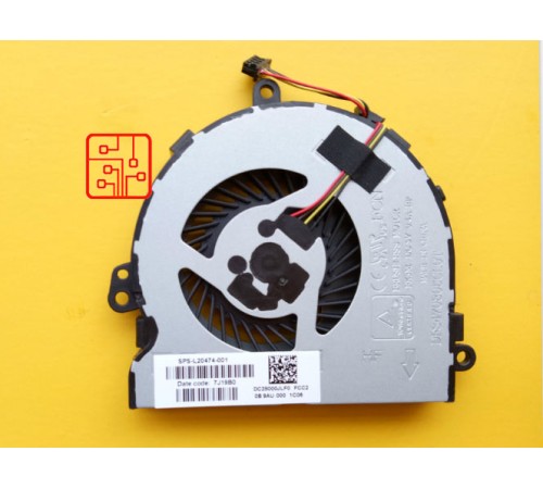 Вентилятор для ноутбука HP 15-DA0191ur (кулер)