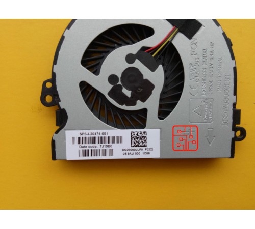 Вентилятор для ноутбука HP 15-DA0191ur (кулер)