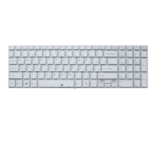 Клавиатура для ноутбука Sony SVF151J11V белая с подсветкой