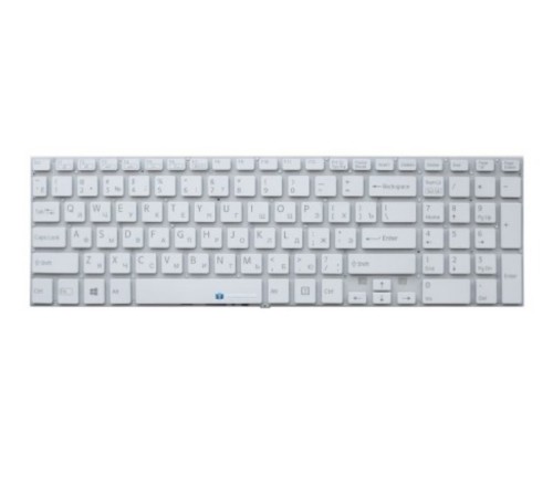 Клавиатура для ноутбука Sony SVF151J11V белая с подсветкой