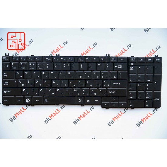 Клавиатура для Toshiba C650 черная