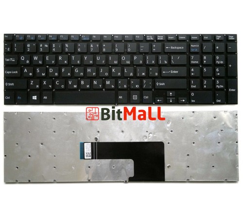 Клавиатура для Sony Vaio Fit SVF1521 серии черная