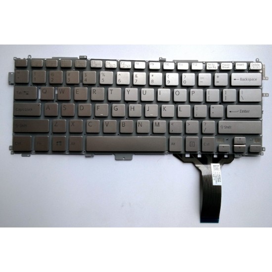 Клавиатура для ноутбука Sony Vaio Pro 13 серебристая