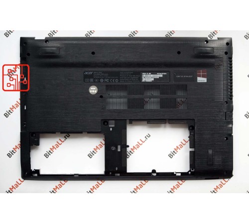 Поддон для ноутбука Acer E5-523G (нижняя часть корпуса,разбор)