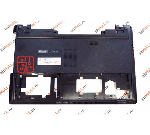 Поддон для ноутбука Asus X55A (нижняя часть корпуса)