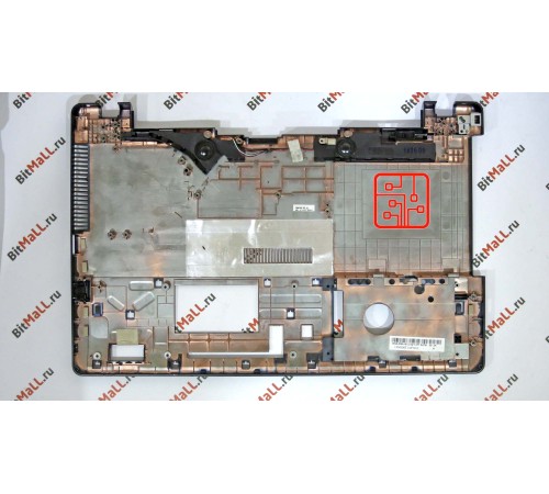 Поддон для ноутбука Asus K550C (нижняя часть корпуса, корыто, дно без динамиков, есть USB справа)