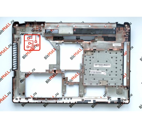 Поддон для ноутбука Lenovo Y470 (нижняя часть корпуса, корыто, дно)