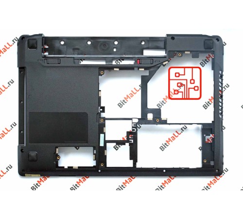 Поддон для ноутбука Lenovo Y470 (нижняя часть корпуса, корыто, дно)