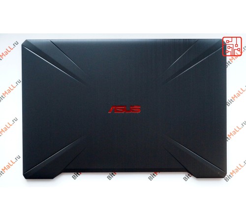 Новая | Крышка матрицы для ноутбука Asus FX504 (корпус экрана) Окончание не имеет значения, 2 внешних вида (на фото)