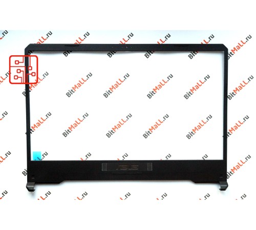 Передняя рамка матрицы (экрана) Asus FX505GD-BQ261T (корпус ноутбука)
