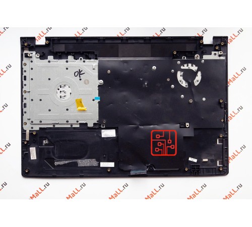 Верхняя часть корпуса (топкейс) для ноутбука Acer E5-523G (панель тачпада, palmrest разбор)