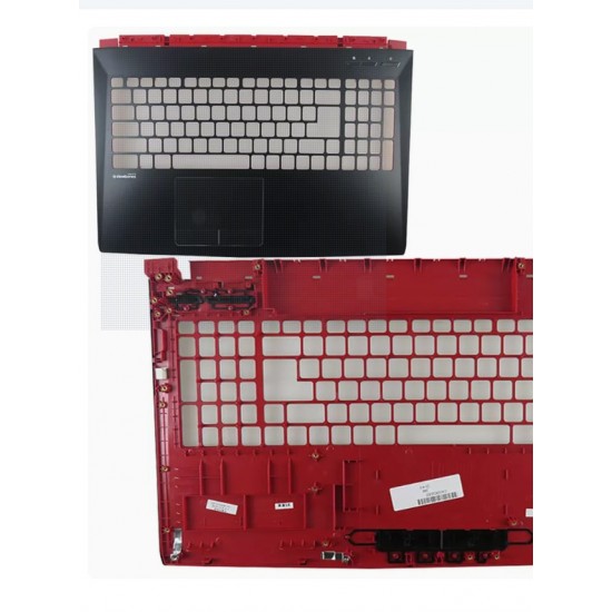 Верхняя часть корпуса (топкейс) для ноутбука MSI GE62 6qc apache (панель тачпада металл+пластик)