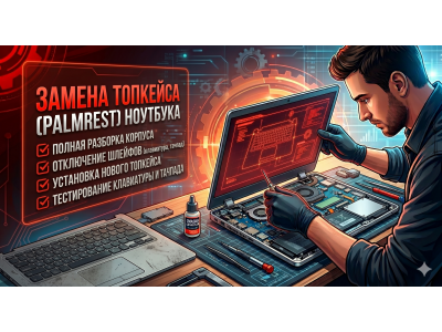 Замена топкейса ноутбука
