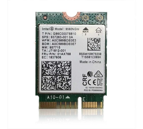 Модуль Wi-Fi 9560ngw (вай фай адаптер для ноутбука)